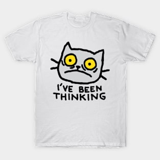 DRAWING CAT MEME SAYING SARCASM T-Shirt